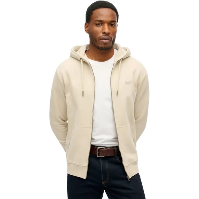 Hooded sweatshirt met rits Superdry Logo Essential