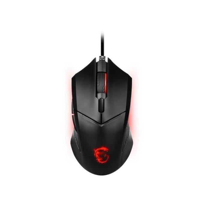 MSI Maus Clutch GM08 Gaming Maus Black USB - Muis - Optisch - 6 knoppen - Zwart