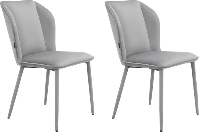 Wilma-Eetkamerstoel - 2 Pack - Grijs