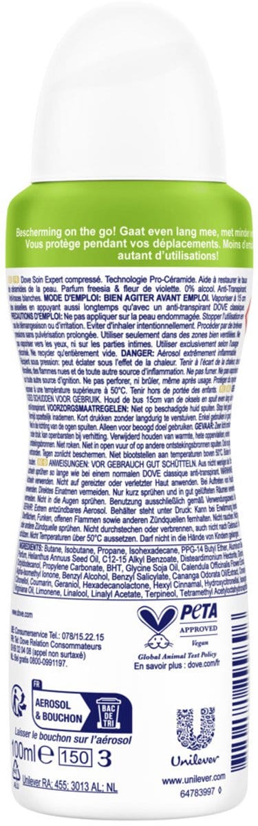 Dove - Deodorant - Spray - Invisible Dry - 100ml