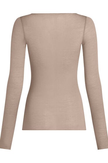 Hunkemöller super soft Boothals shirt met Cashmere Grijs