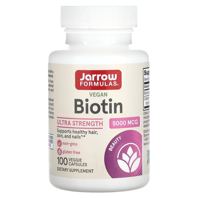 Biotin 5mg 100 capsules - biotine voor gezond haar en nagels