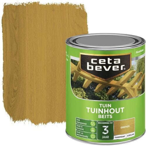 Cetabever - Tuinbeits Tuinhout Transparant - Grenen - 750 Ml
