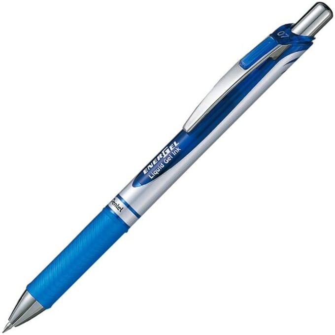 Pentel roller Energel BL77E-CX, 0,7 mm, blauw 12 stuks