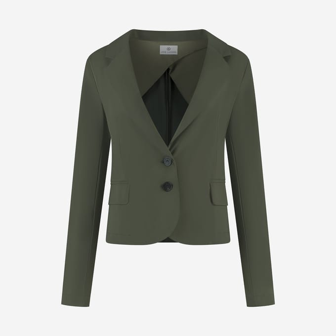 Atina Blazer Technical Jersey | Army green - Army green / S