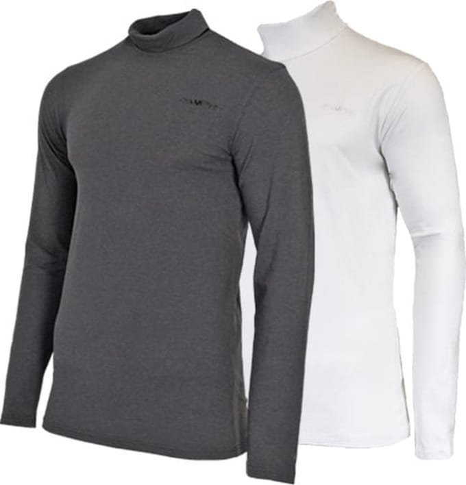 2-Pack Campri - Skipully - Wintersportpully - Heren - Charcoal-marl/White (1398) - maat S