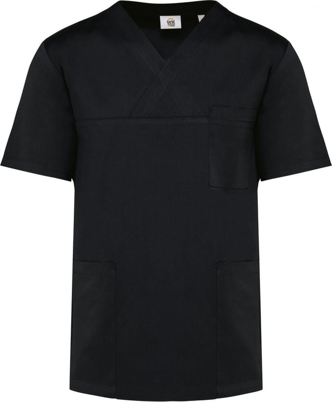 Schort/Tuniek/Werkblouse Unisex L WK. Designed To Work Black 65% Polyester, 35% Katoen