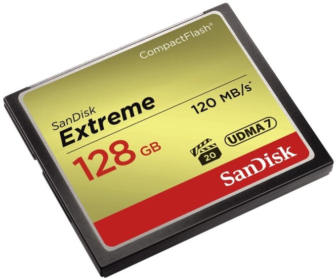 Sandisk CompactFlash Extreme 128GB (120/85)