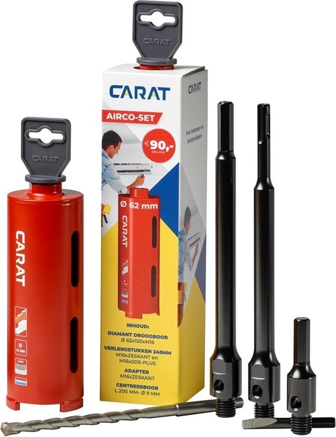 Carat Diamant HTE Droogboor Airco Set - HTE0620A23