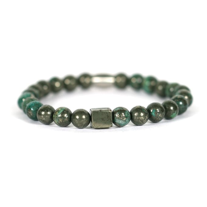 IbizaMen - Goud pyrite blok green pyrite 21cm