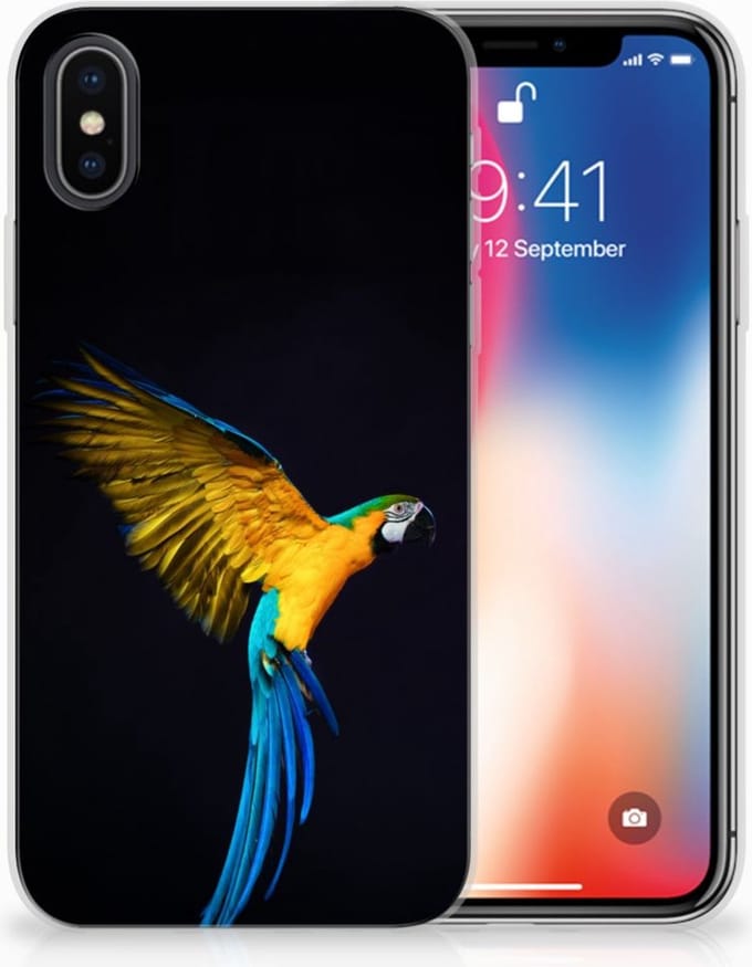Apple iPhone X | Xs TPU Hoesje Papegaai