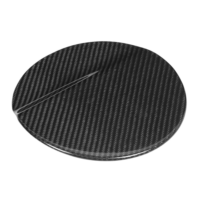 Couvercle de trappe à essence en fibre de carbone Capuchon Modification de voiture Compatible pour Ford Mustang 2014 2019 black
