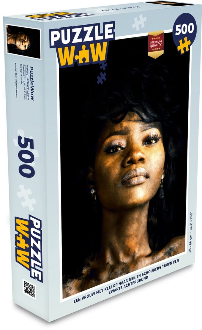 Puzzel Vrouw - Kleur - Klei - Legpuzzel - Puzzel 500 stukjes