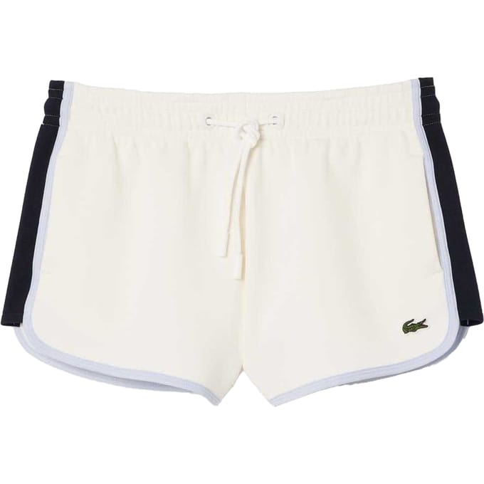 Lacoste Dames/Dames Pique Contrast Paneel Shorts (Crème)