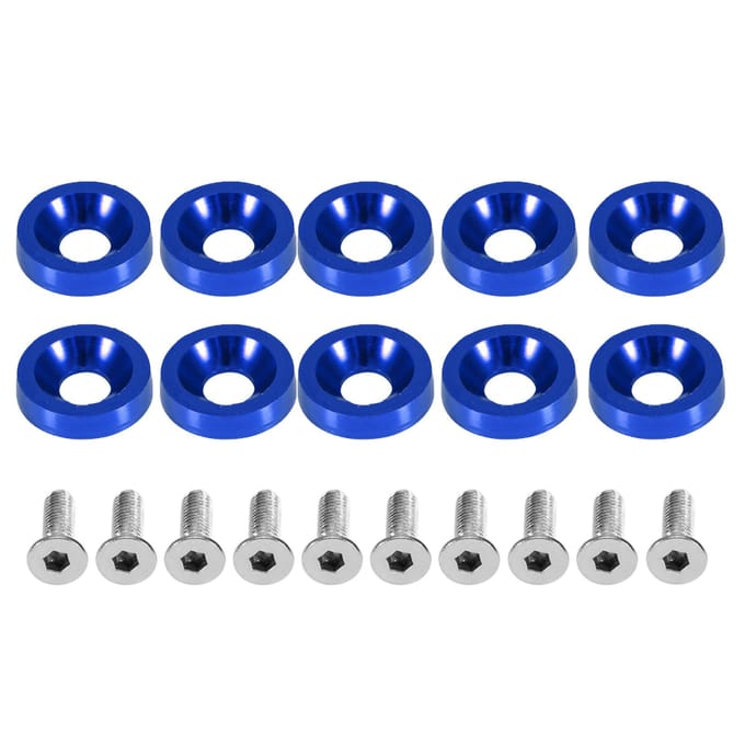 Auto Modificatie M6 Pakkingbout Kentekenplaathouder Decoratieschroef Blue
