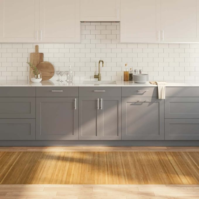 vidaXL - Vloerkleed - rechthoekig - 100x300 - cm - bamboe - naturel
