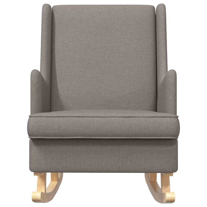 vidaXL - Schommelstoel - Taupe - 62 - x - 80 - x - 85 - cm - Stof