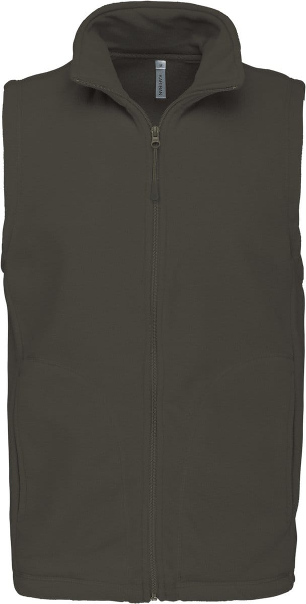 Kariban Bodywarmer van microfleece heren K913 - Green Olive - 5XL