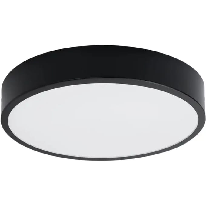 Sollux Lighting Plafondlamp Onyx - 6x40x40cm - LED - zwart - aluminium