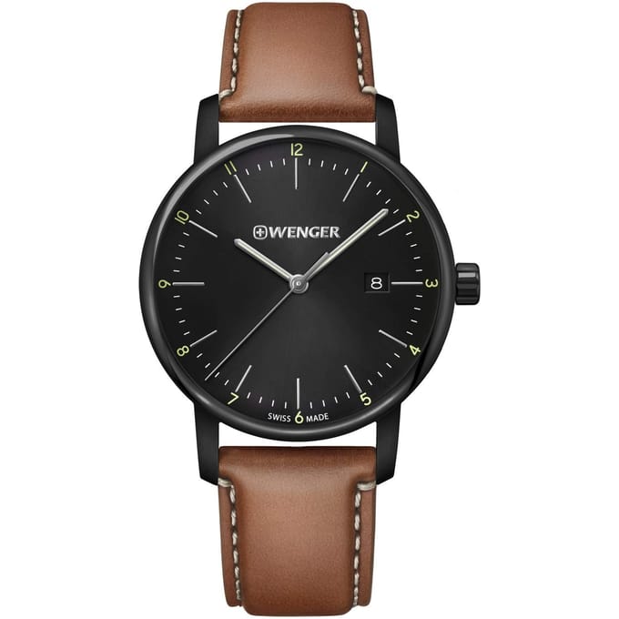 Montre à quartz Wenger WENGER URBAN CLASSIC 01.1741.136 marron