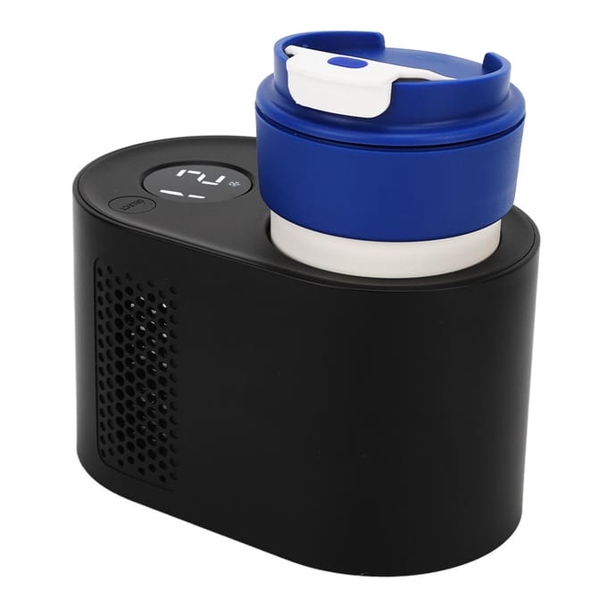 Auto Beker Koeler Verwarmer Multifunctioneel Warmte en Koude Isolatie 2 in 1 Slimme Elektrische Koelbeker Auto L wit