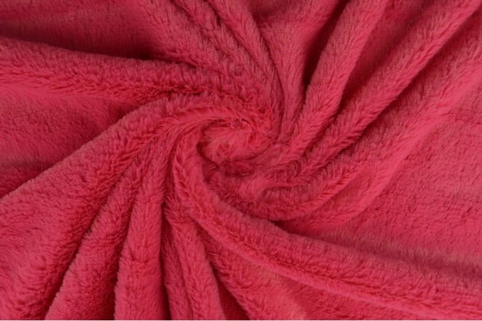 1 meter zachte bont stof - Fuchsia - 155cm breed