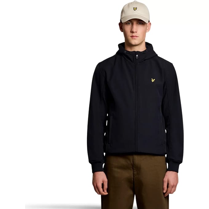 Lyle & Scott mesh gevoerde softshelljas - marineblauw