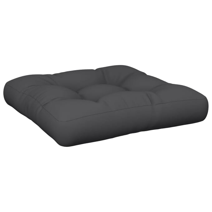 vidaXL - Palletkussen - 58x58x10 - cm - stof - zwart