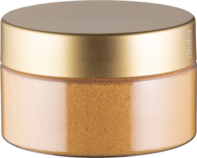 Scrubzout Appel-Kaneel - 300 gram - Pot met luxe gouden deksel - Hydraterende Lichaamsscrub