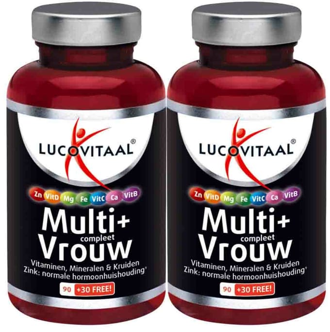 Lucovitaal - Multi + Compleet Vrouw - 2 x 120 tabletten - Voordeelverpakking