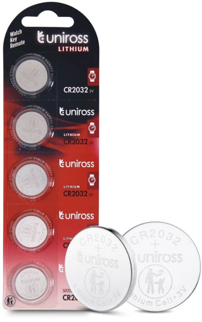 Uniross Lithium Button CR2032 3V 5 pack