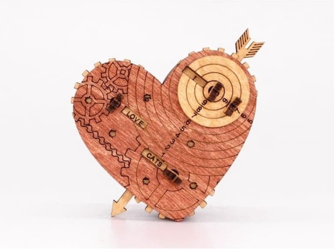 Giftbox Puzzle - Tin Woodman's Heart - secret box - Geronimo Games