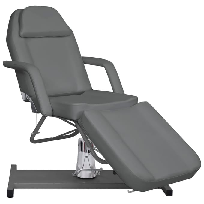vidaXL - Massagetafel - 180x62x(87-112) - cm - grijs