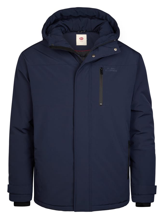 Petrol Industries - Heren Parka jas met capuchon ironjunction - Blauw - Maat L