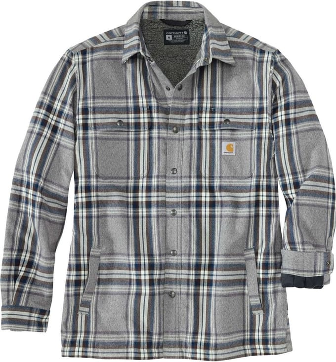 Carhartt Sherpa Overhemd Met Lange Mouwen Grijs S