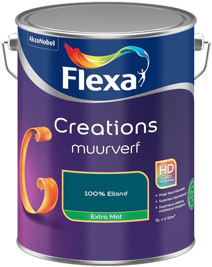 Flexa - Creations Muurverf Extra Mat - 100% Eiland - Mengverf - 5 L