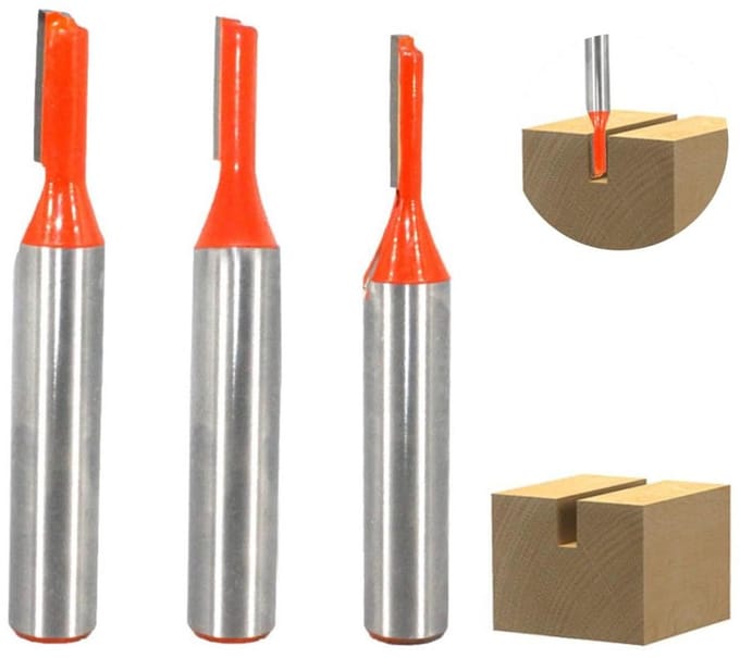 Groeffrees set voor houtbewerking - Professionele freesset met 8 mm schacht