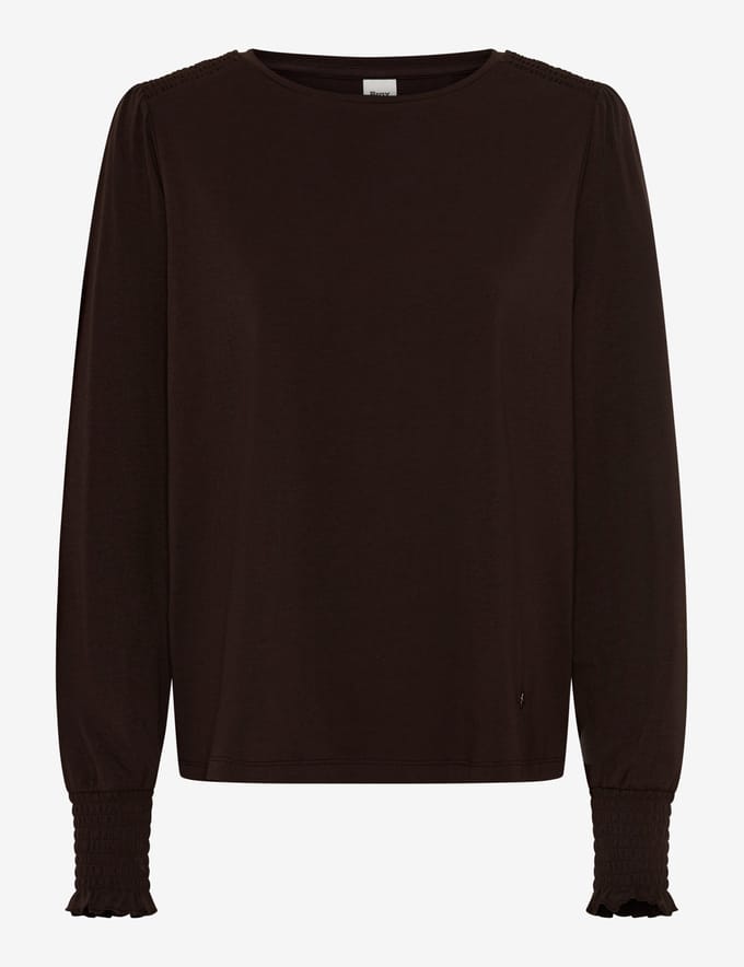 Brax Dames Shirt  Style CAITLIN L brunette, donkerbruin, maat 46