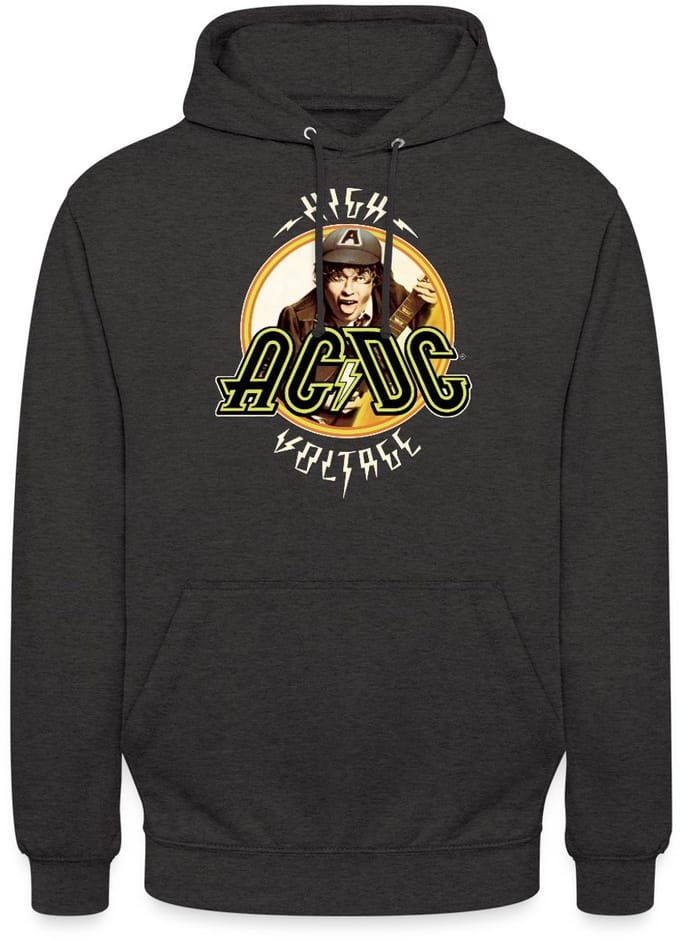 AC/DC Logo High Voltage Album Angus Young Hoodie Unisex