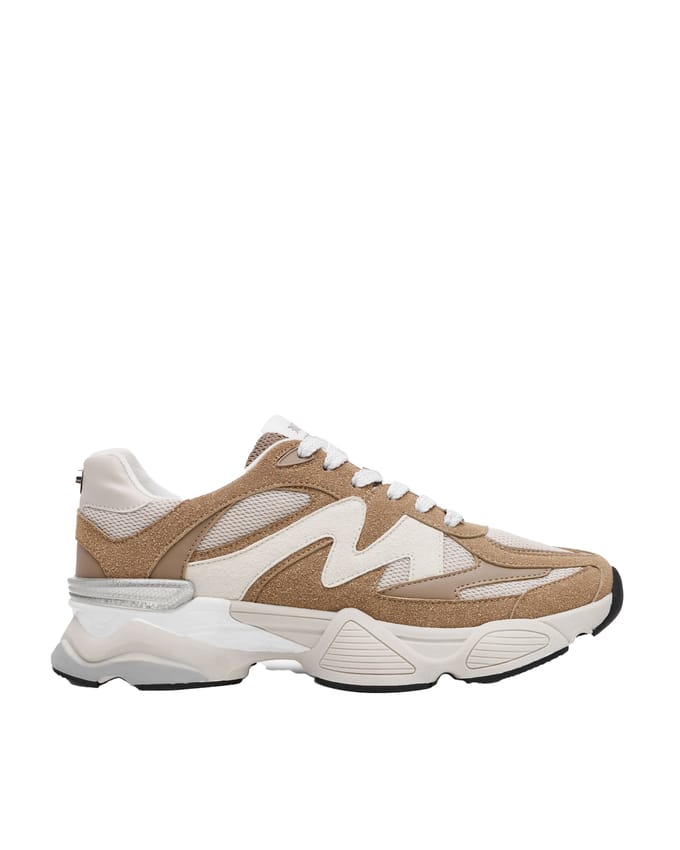 Steve Madden Speeder dames sneaker - Taupe - Maat 37