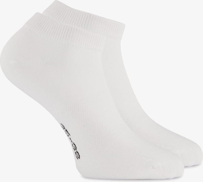 2 paar bamboe sneakersokken - Wit - Maat 35/38
