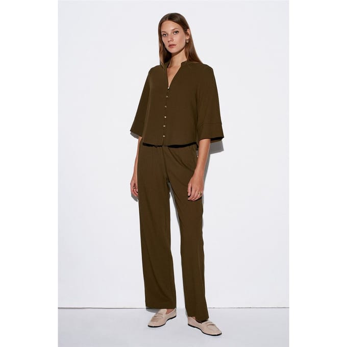 Dames Wijde Crepe Broek