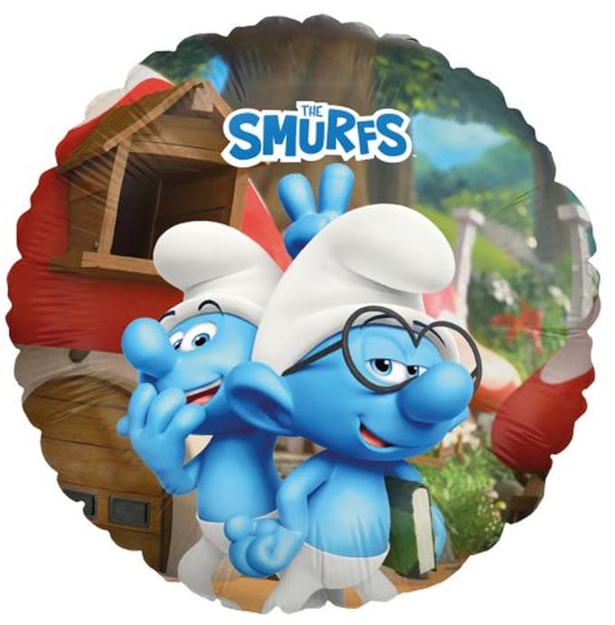 Folieballon de smurfen - Brilsmurf - 45 cm - Party Factory