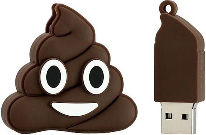 Emoji poop usb stick 16GB -1 jaar garantie – A graden klasse chip