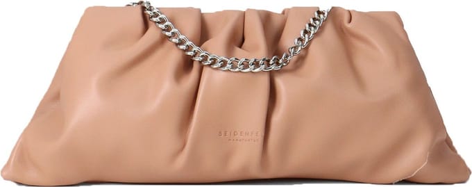 SEIDENFELT MANUFAKTUR Koppeling Schoudertas Auri Clutch Dune Lichtbruin