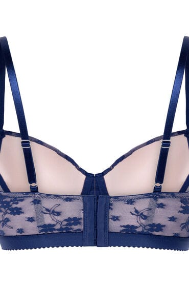 Hunkemöller Voorgevormde longline beugel bh Lou Blauw