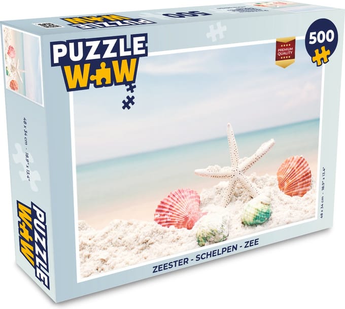 Puzzel Zeester - Schelpen - Zee - Legpuzzel - Puzzel 500 stukjes