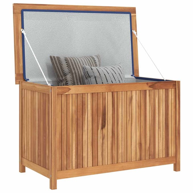 vidaXL - Opbergbox - 90x50x58 - cm - massief - teakhout
