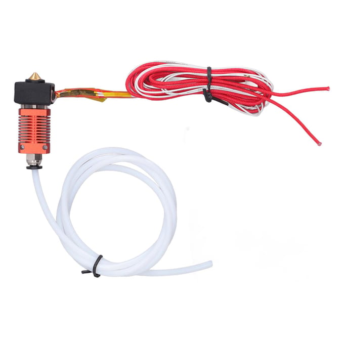 3D Printer Hotend Extruder MK8 24V 50W 0.4mm Mondstukkop Hete Einde voor CR 10 Serie white