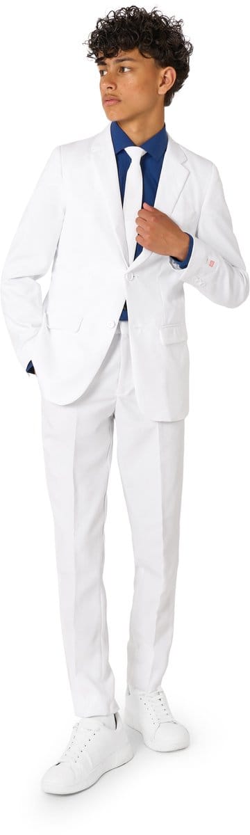 OppoSuits White Knight - Jongens Kostuum - Wit - Feest - Maat 146/152